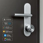 מערכת נעילה חכמה לדלת Nuki Smart Lock Ultra - גוף נירוסטה עם טבעות בסיס בצבע שחור / לבן 3