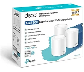 נתב אלחוטי / אקסס פוינט Tp-Link Deco X60 V3.2 AX5400 Whole Home Mesh Wi-Fi 6 System - שלוש יחידות