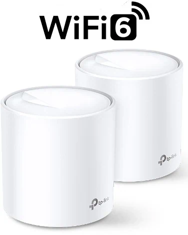 ראוטר אלחוטי TP-Link AX1800 Whole Home Mesh Wi-Fi System Deco X20 - שתי יחידות באריזה